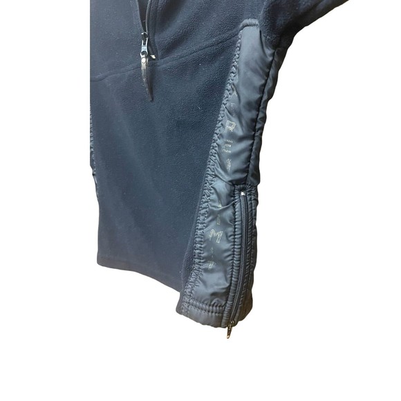 Girls Y2K Extreme Limit Black 3/4 Zip Up Fleece Hooded Jacket size 7/8 - Picture 4 of 6